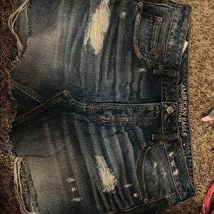 American Eagle Outfitters Distressed Denim Skirt